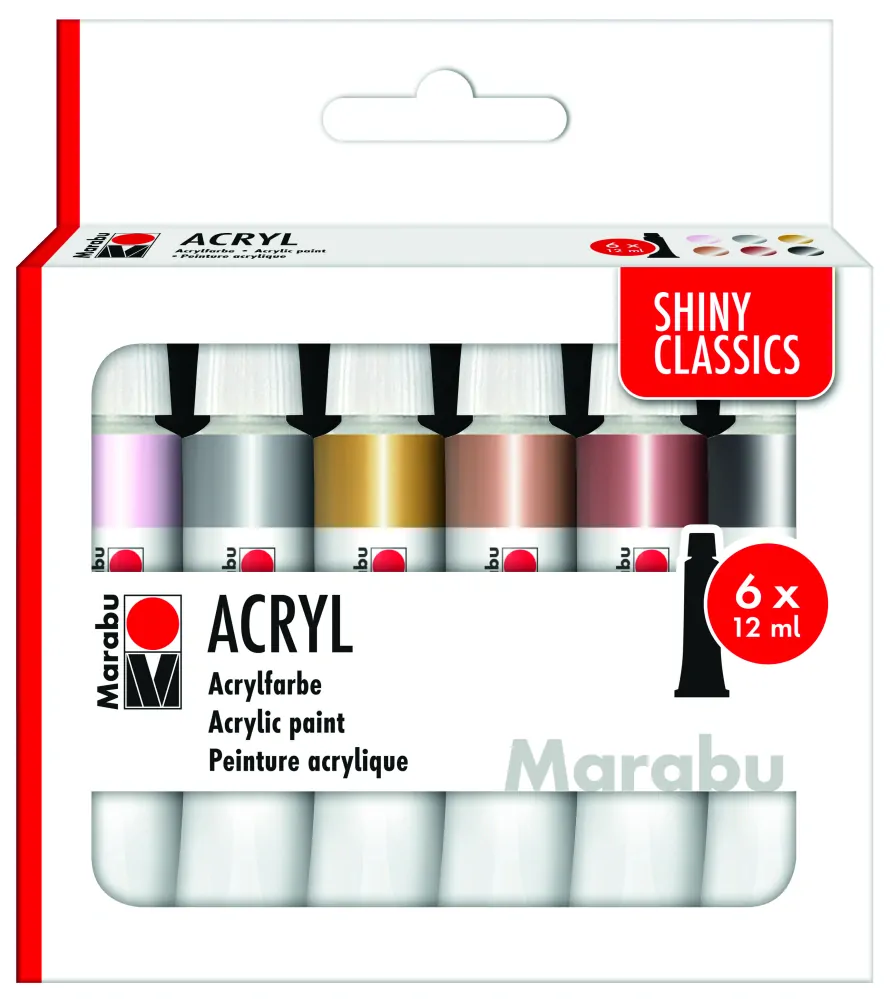Acrylic paint set SHINY CLASSICS