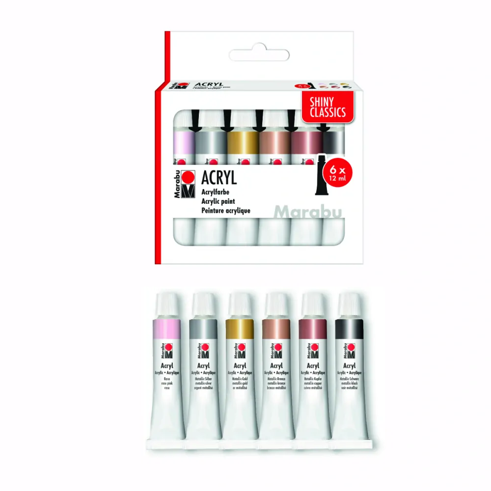 Acrylic paint set SHINY CLASSICS
