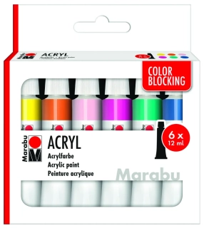 Acrylic paint set COLOR BLOCKING