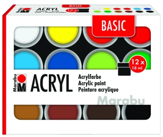 Acrylic paint set BASIC