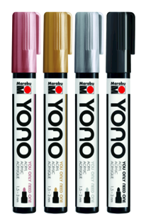 YONO Marker set METAL, 4 x 1,5-3 mm