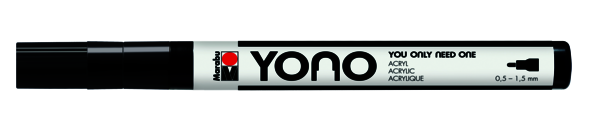YONO Marker, 0,5 - 1,5 mm, 073-black