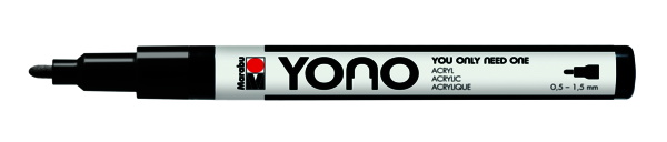 YONO Marker, 0,5 - 1,5 mm, 073-black